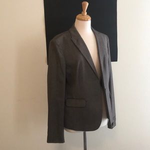 NWT Banana Republic Blazer Brown Herringbone Sz 14